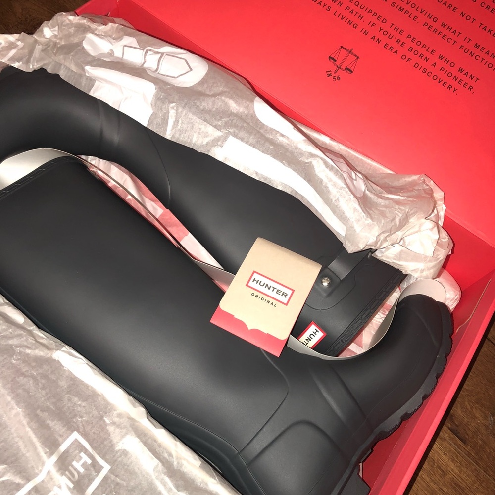 OBO! NIB HUNTER ORIGINAL TALL DARK SLATE BOOTS